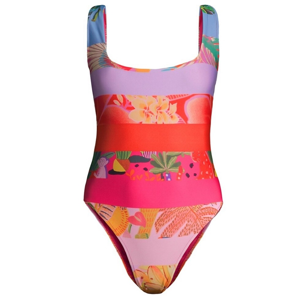 FARM Rio Rainbow Forest One Piece Swim Suit